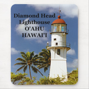 Tapis De Souris Phare de Diamond Head, O'ahu, Hawai'i Mousepad