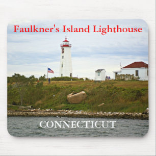 Tapis De Souris Phare de Faulkner's Island, Connecticut Mousepad