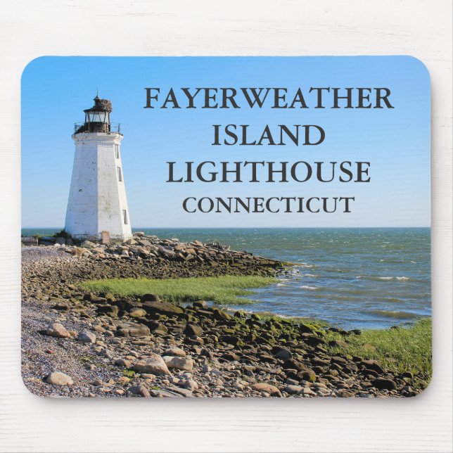 Tapis De Souris Phare de Fayerweather Island, Connecticut (Devant)