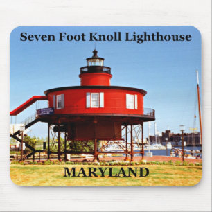 Tapis De Souris Phare de Knoll à sept pieds, Maryland Mousepad