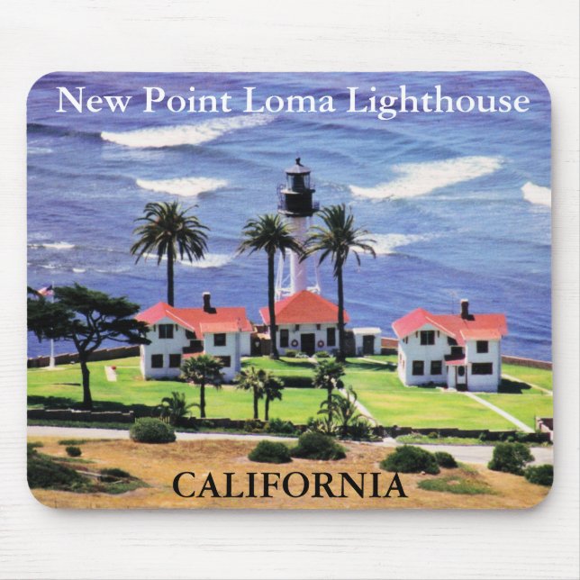 Tapis De Souris Phare de New Point Loma, Californie, Mousepad (Devant)