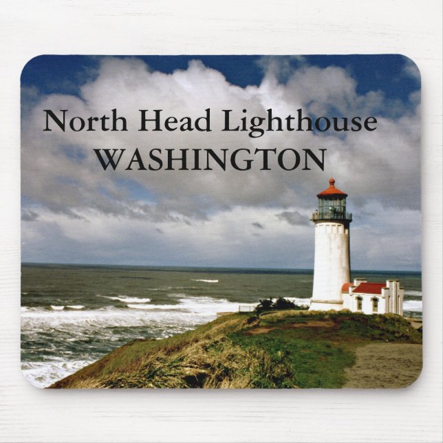 Tapis De Souris Phare de North Head, Washington Mousepad (Devant)