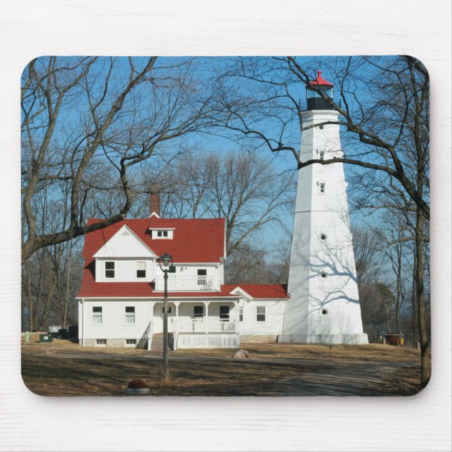 Tapis De Souris Phare de North Point, WI Mousepad de Milw (Devant)