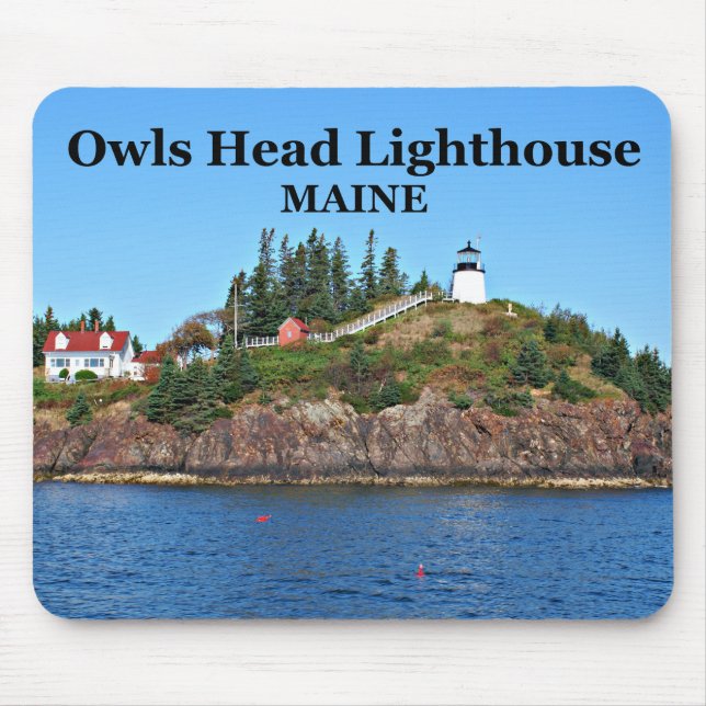 Tapis De Souris Phare de Owls Head, Maine Mousepad (Devant)