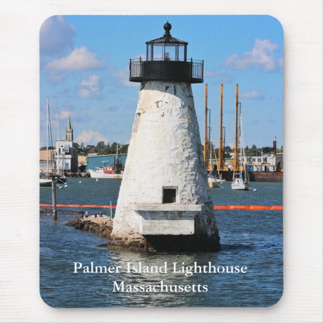 Tapis De Souris Phare de Palmer Island, Massachusetts Mousepad (Devant)