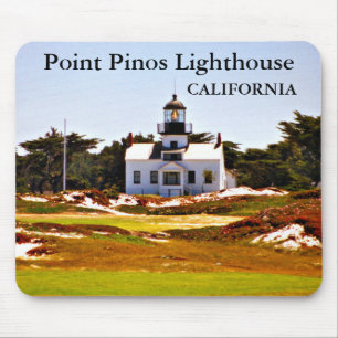 Tapis De Souris Phare de Point Pinos, Californie Mousepad