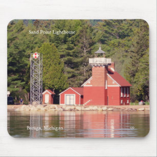 Tapis De Souris Phare de Sand Point Baraga mousepad