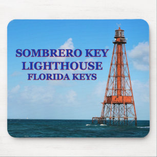 Tapis De Souris Phare de Sombrero Key, Floride Keys Mousepad