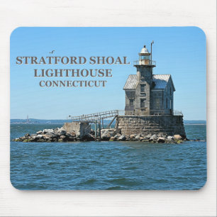 Tapis De Souris Phare de Stratford Shoal, Connecticut Mousepad