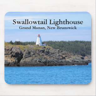 Tapis De Souris Phare de Swallowtail, Grand Manan, N.B. Mousepad