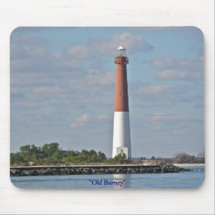 Tapis De Souris Phare LBI NJ de Barnegat de "vieille prise de bec"