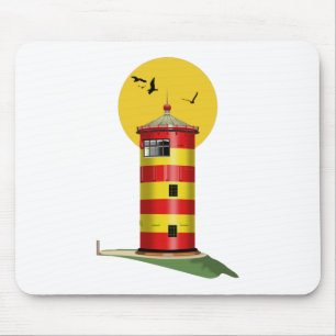 Tapis De Souris Phare Pilsum Allemagne
