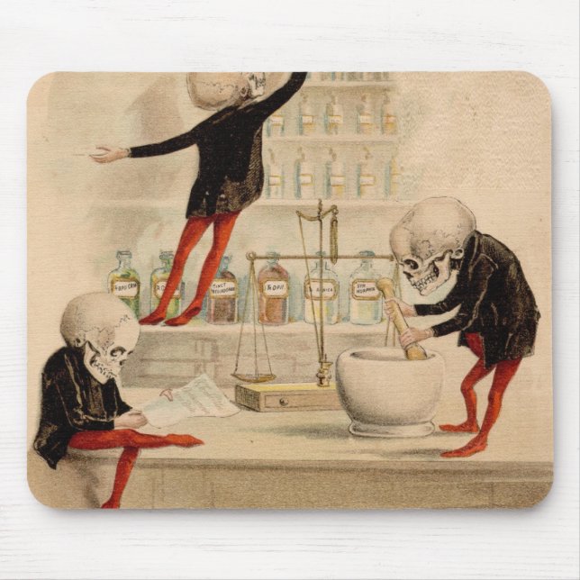 Tapis De Souris Pharmacie squelettique (Devant)