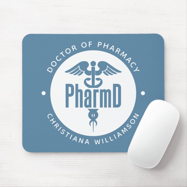 Tapis De Souris PharmD Docteur en pharmacie Pharmacy Graduation Ph (Avec souris)