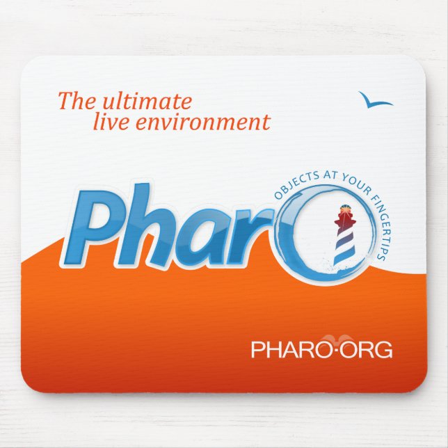Tapis De Souris Pharo Mousepad "vague orange " (Devant)