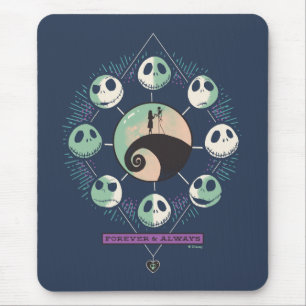 Tapis De Souris Phases Jack & Sally Moon - Forever & Always