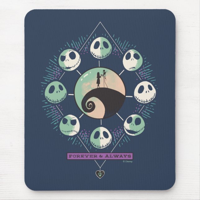 Tapis De Souris Phases Jack & Sally Moon - Forever & Always (Devant)