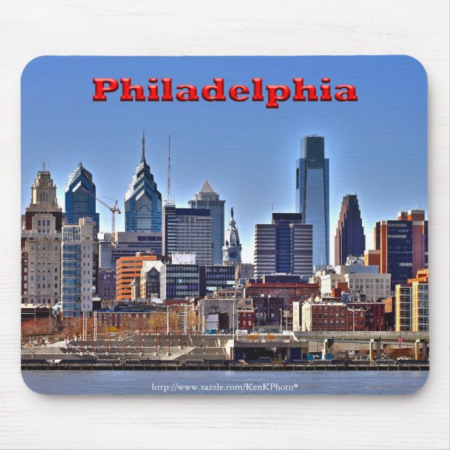 Tapis De Souris Philadelphie "HDR"Skyline Mousepad (Devant)