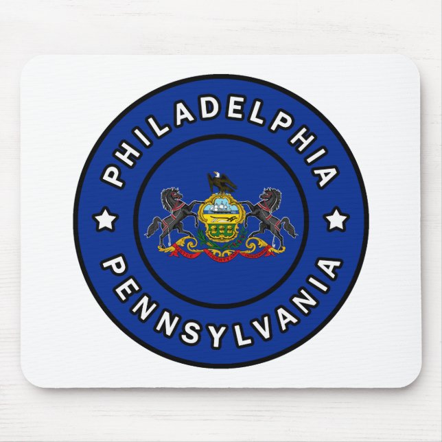 Tapis De Souris Philadelphie Pennsylvanie (Devant)