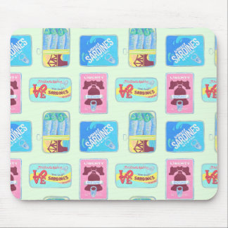 Tapis de souris Philly Tin Fish - Cadeau de Philad