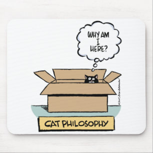 Tapis De Souris Philosophie Mousepad de chat