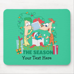 Tapis De Souris Phineas et Ferb célèbrent la saison