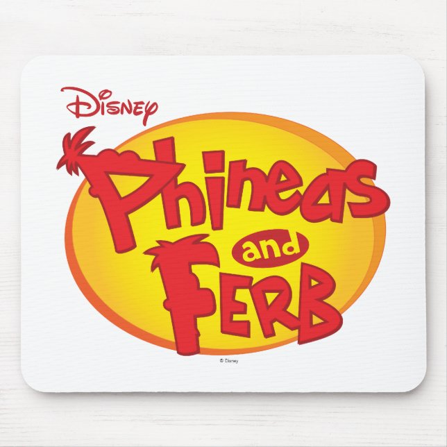 Tapis De Souris Phineas et Ferb Logo Disney (Devant)