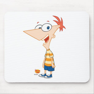 Tapis De Souris Phineas et Ferb Phineas souriant Disney