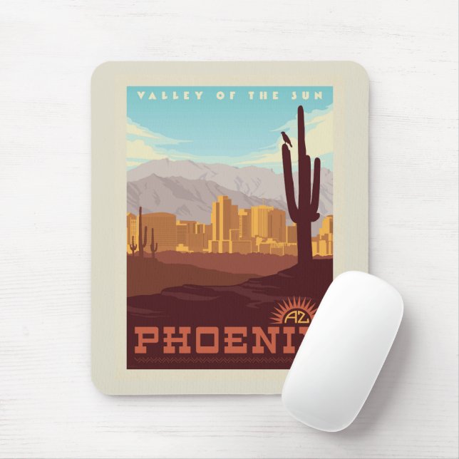 Tapis De Souris Phoenix, Arizona (Avec souris)