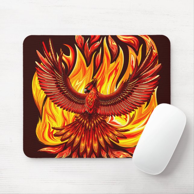 Tapis De Souris Phoenix mythologique immortelle Créature (Avec souris)