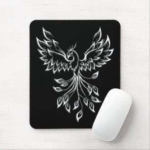 Tapis De Souris Phoenix se lève sur le noir