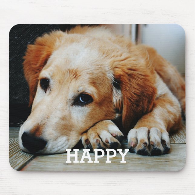 Tapis De Souris Photo de chien personnalisée (Devant)