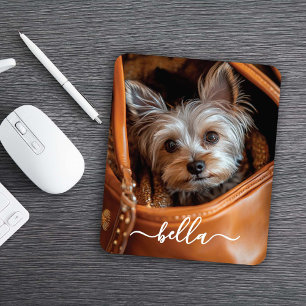 Tapis De Souris Photo de compagnie de script mignon