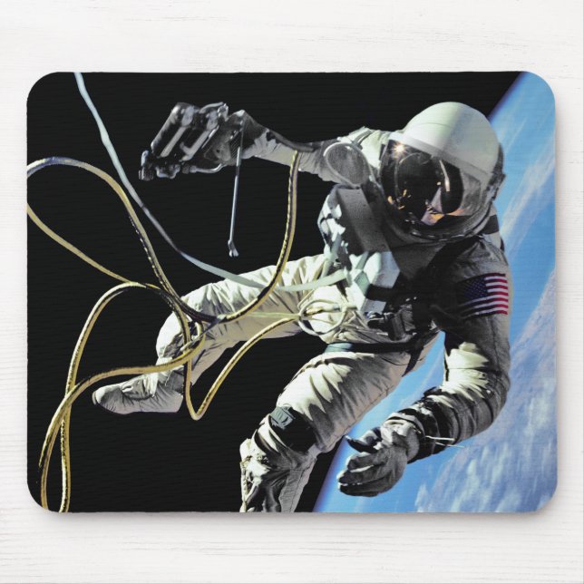 Tapis De Souris Photo de la première marche spatiale de l'astronau (Devant)