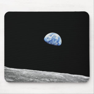 Tapis De Souris Photo de l'orbite lunaire de la Terre prise par Ap