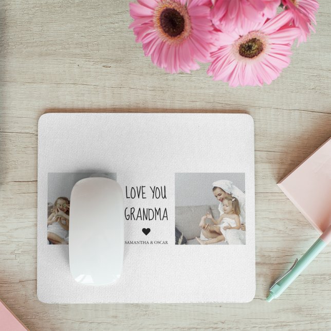 Tapis De Souris Photo de Love You Grandma Meilleur poison (Créateur téléchargé)