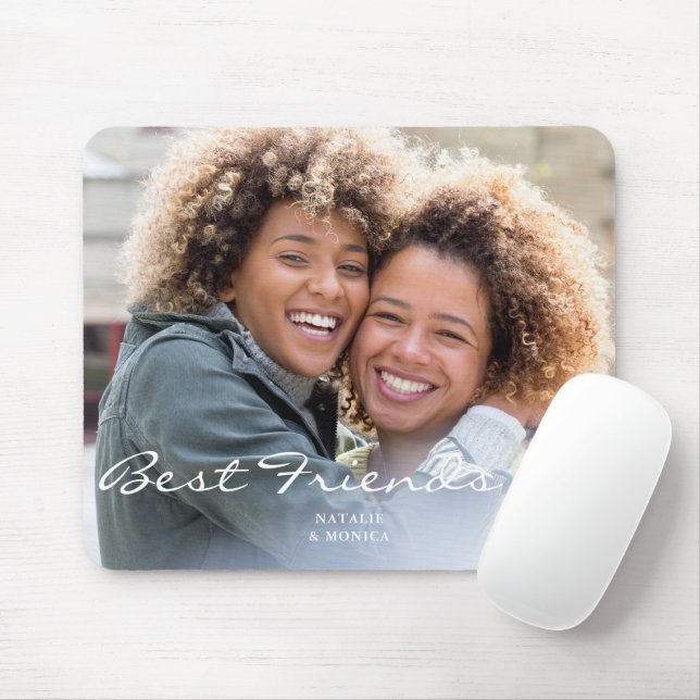 Tapis De Souris Photo des meilleurs amis (Avec souris)
