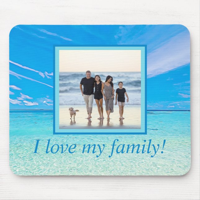 Tapis De Souris Photo do-it-yourself personnalisée Plage personnal (Devant)