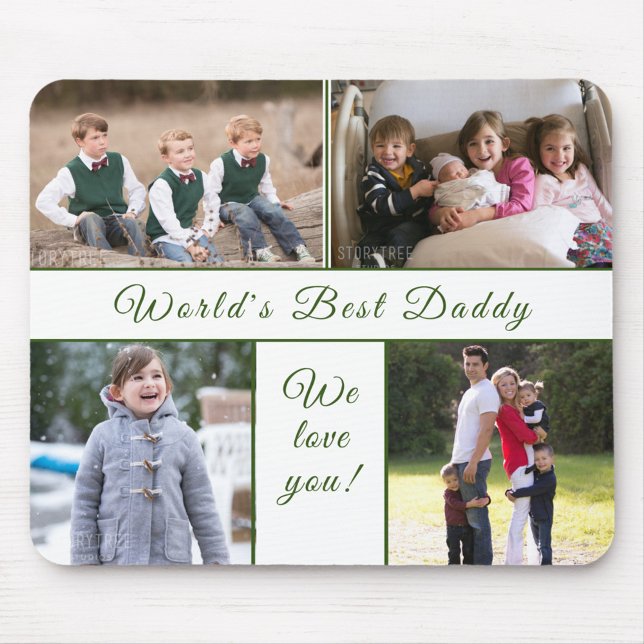 Tapis De Souris Photo fête des pères (Give Dad a one-of-a-kind mousepad he'll always treasure!)