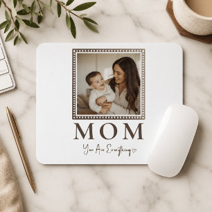 Tapis de souris photo personnalisé pour maman mode