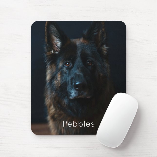 Tapis De Souris Photo personnalisée berger allemand (Avec souris)