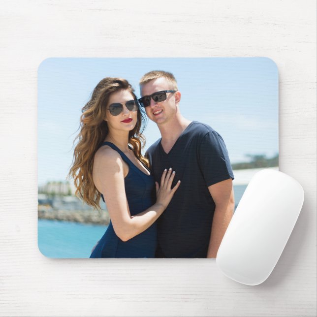 Tapis De Souris Photo personnalisée Personnaliser Famille Couple A (Avec souris)