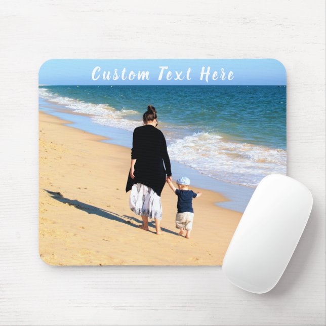 Tapis De Souris Photo personnalisée Souris Pad vos photos et texte (Avec souris)