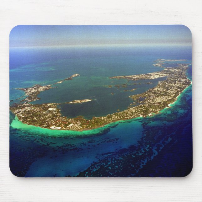 Tapis De Souris Photographie aérienne des Bermudes (Devant)