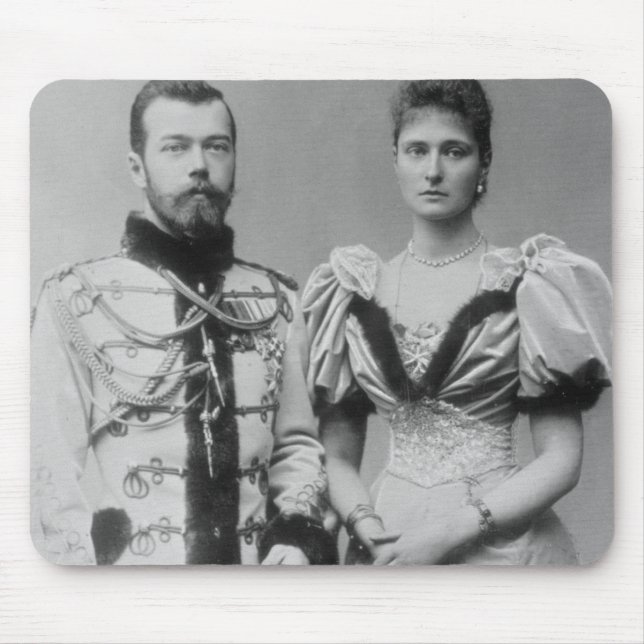 Tapis De Souris Photographie de portrait de tsar Nicholas II (Devant)