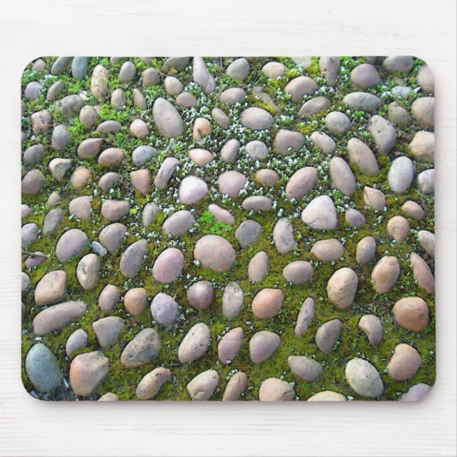 Tapis de souris photographique de mousse, pierres  (Devant)