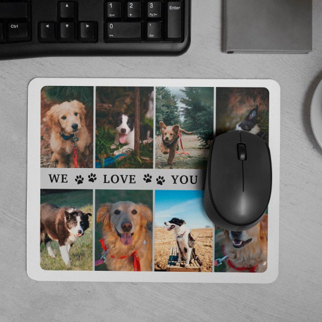Tapis De Souris Photos Nous Vous Aimons Papa (Créateur téléchargé)
