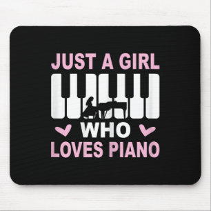 Tapis De Souris Piano Player Piano Girl Pianist femme Pianist
