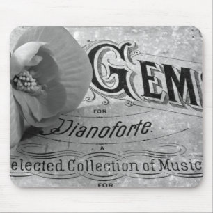 Tapis De Souris Pianoforte Gems Et Begonia Mousepad