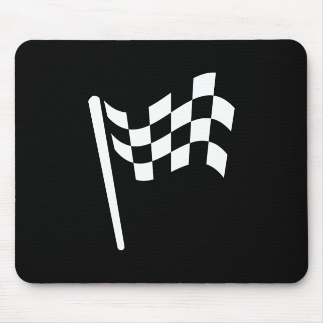 Tapis De Souris Pictogramme Checkered Mousepad de drapeau (Devant)